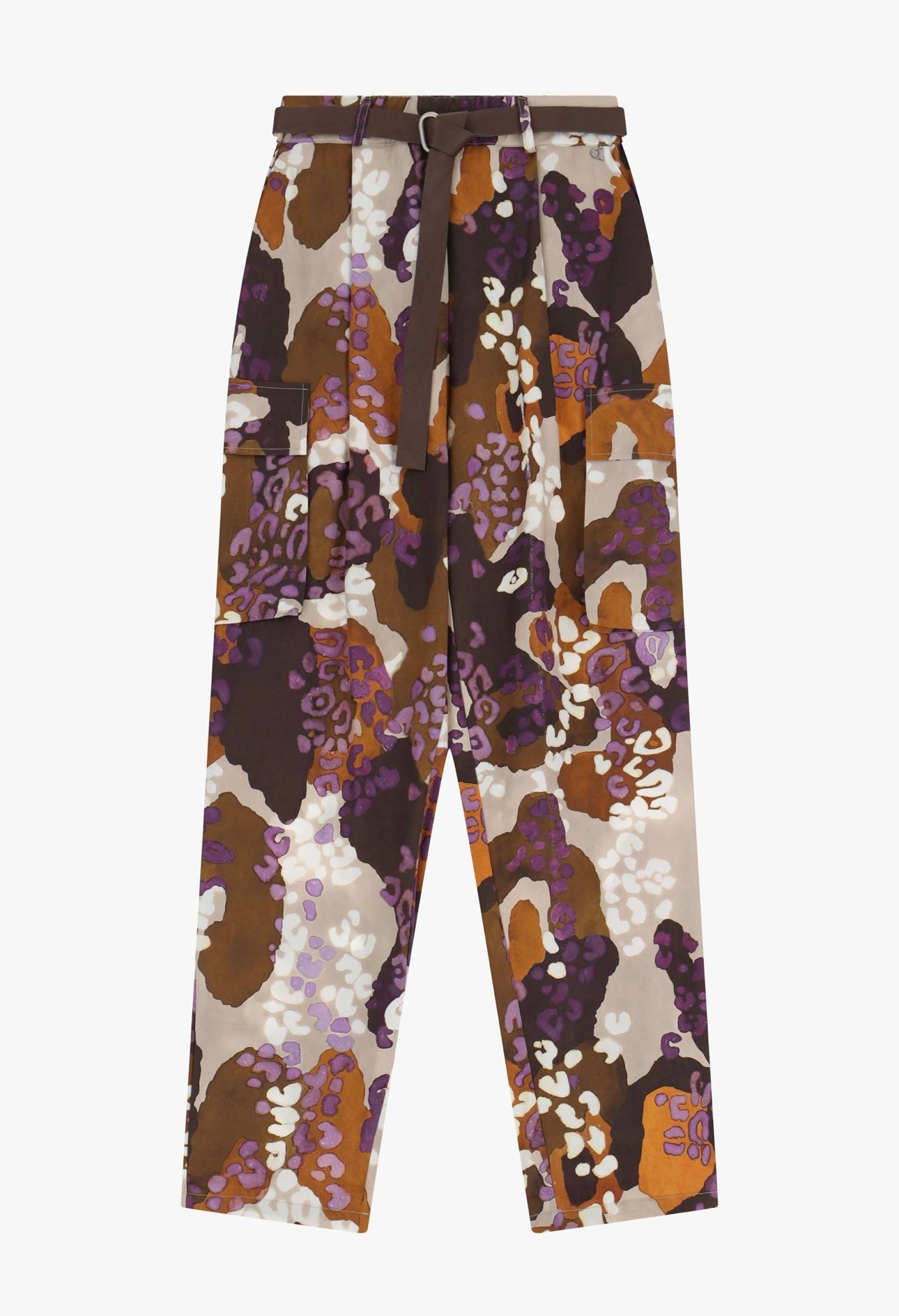 Wide-leg trousers bold print