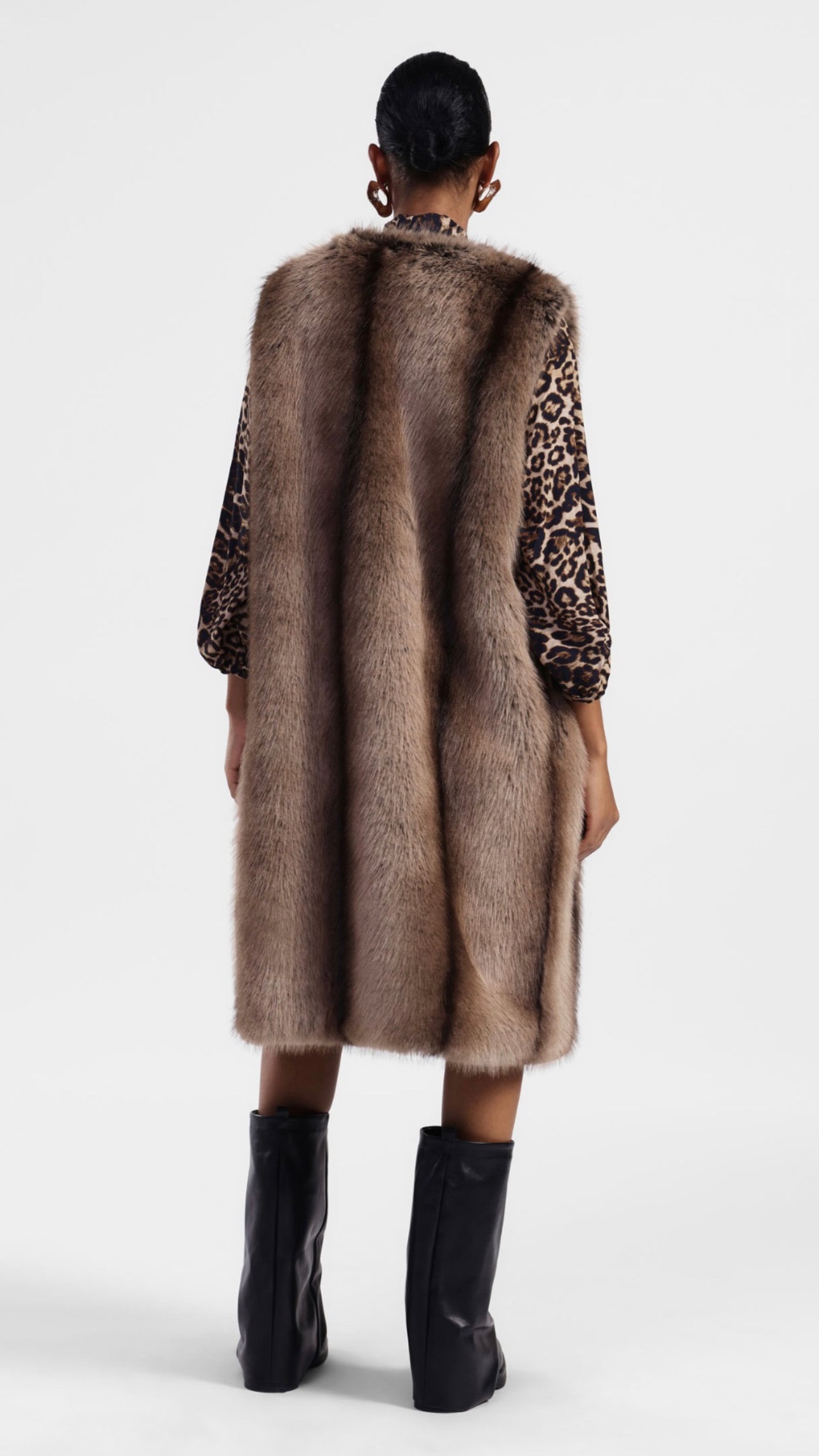 Dixie faux fur vest