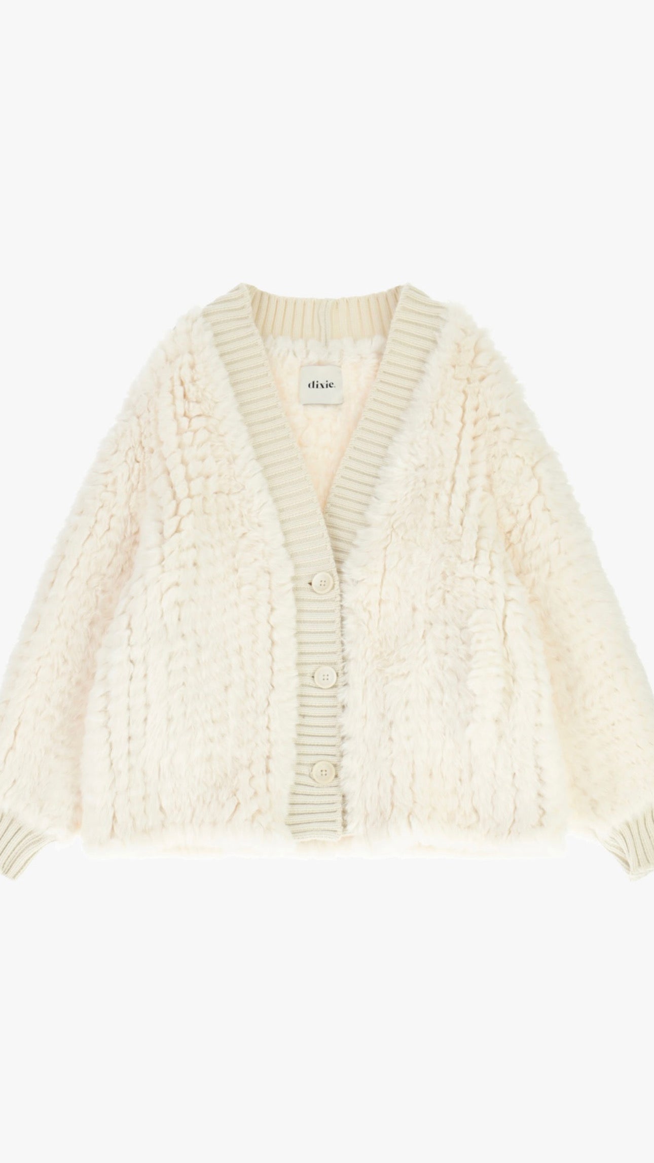 Dixie fur cardigan oversized