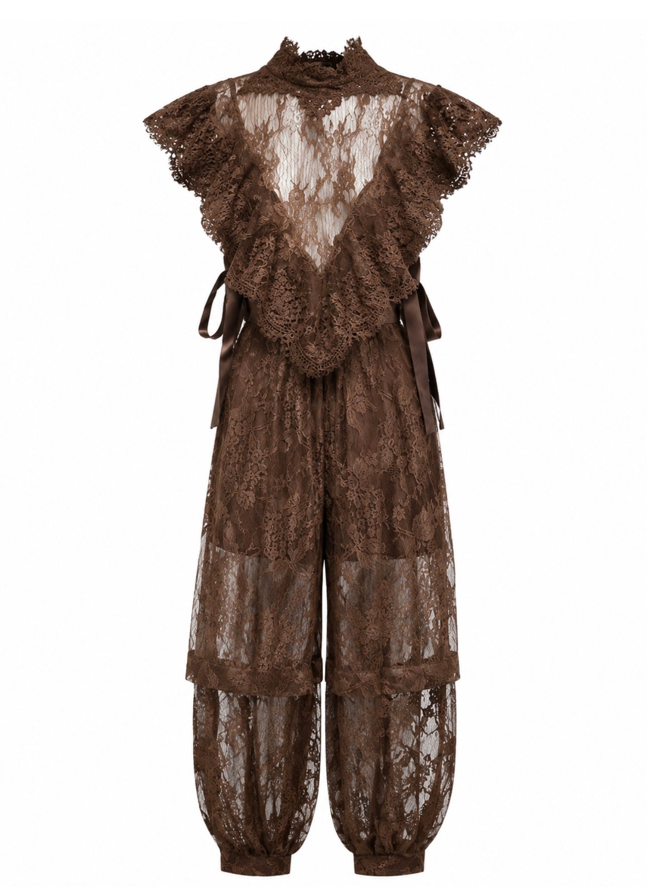 Lace set brown