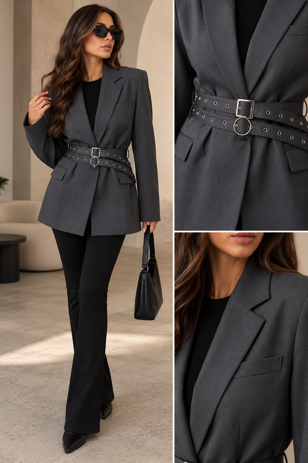 DIXIE | Italian Elegance Blazer - Grey