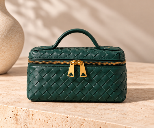 Emerald Woven Mini Bag – Πράσινο
