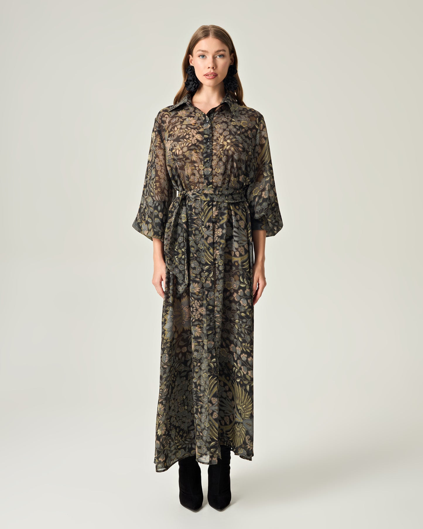 Golden twilight shirtdress