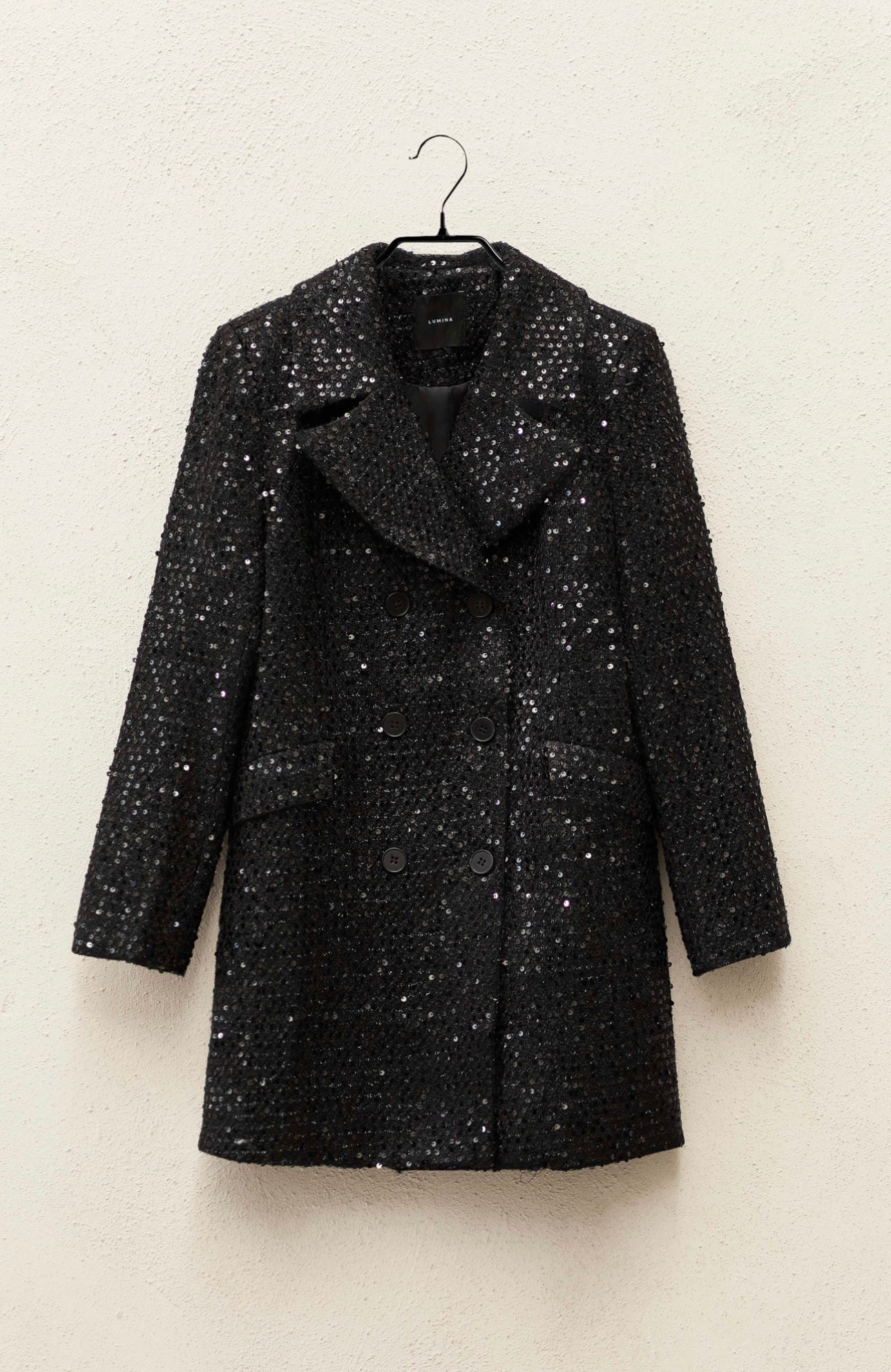 Tweed Coat with sequins