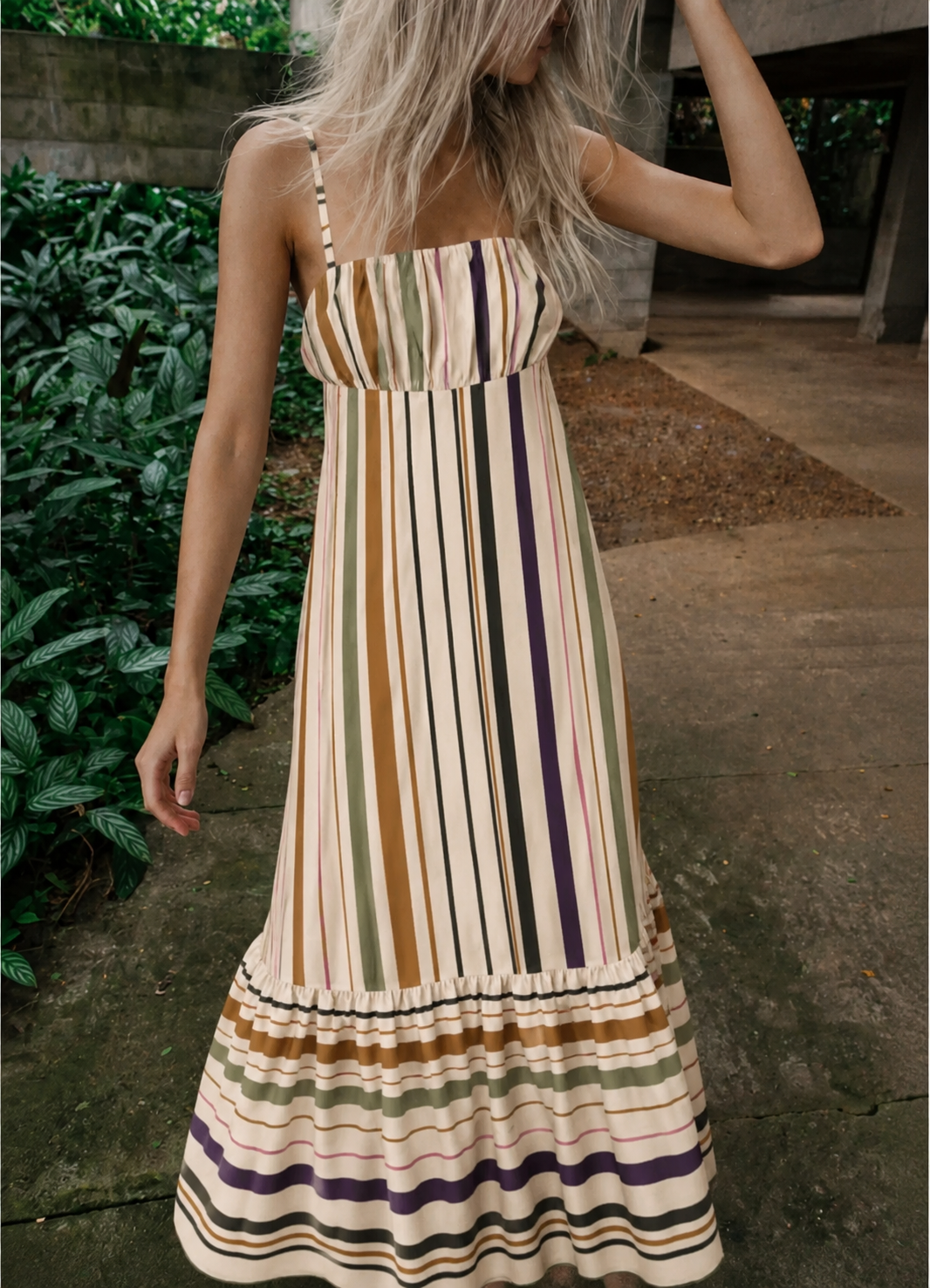Lumina Maxi dress stripes