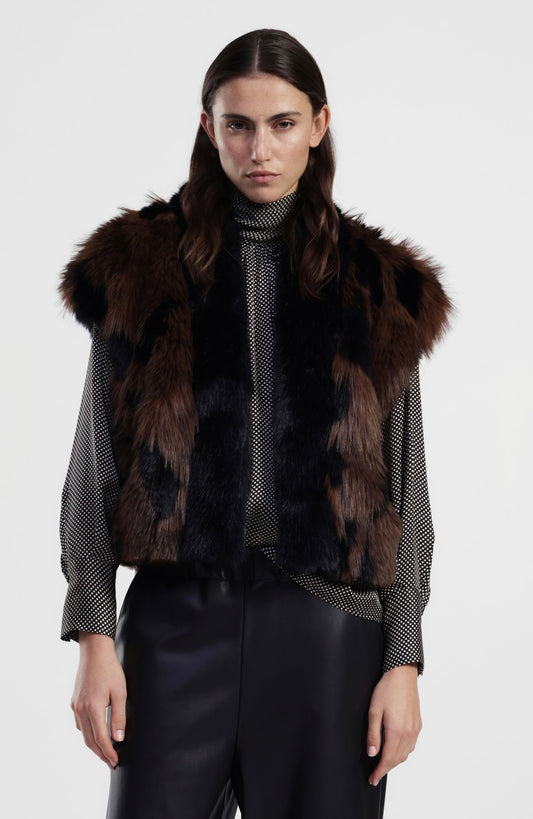 Dixie faux fur vest