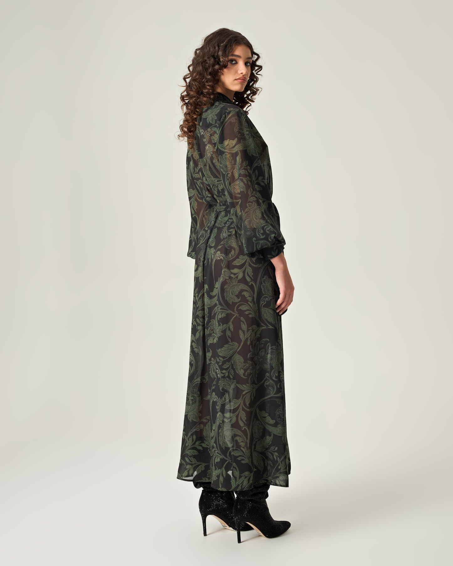 Emerald shadows shirtdress