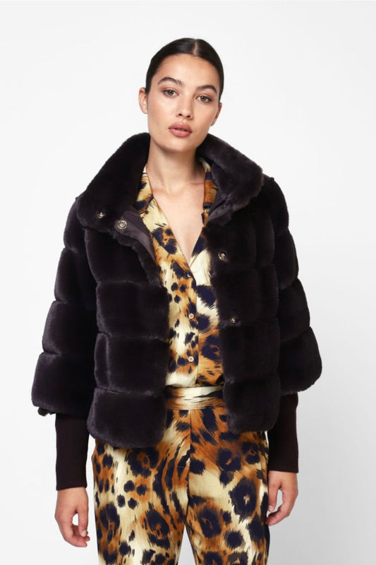 Warm faux fur jacket