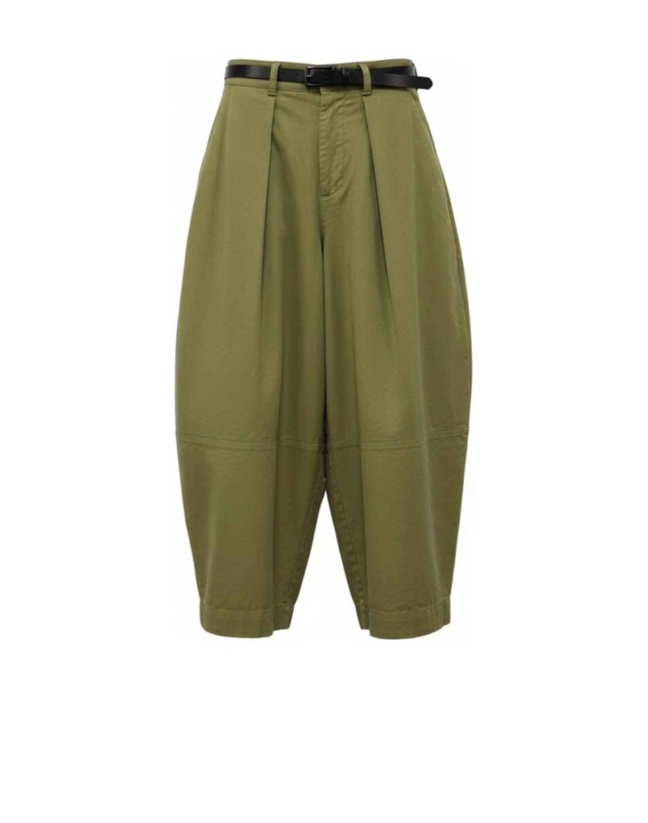 Dixie Palazzo trousers cropped high-waist with belt