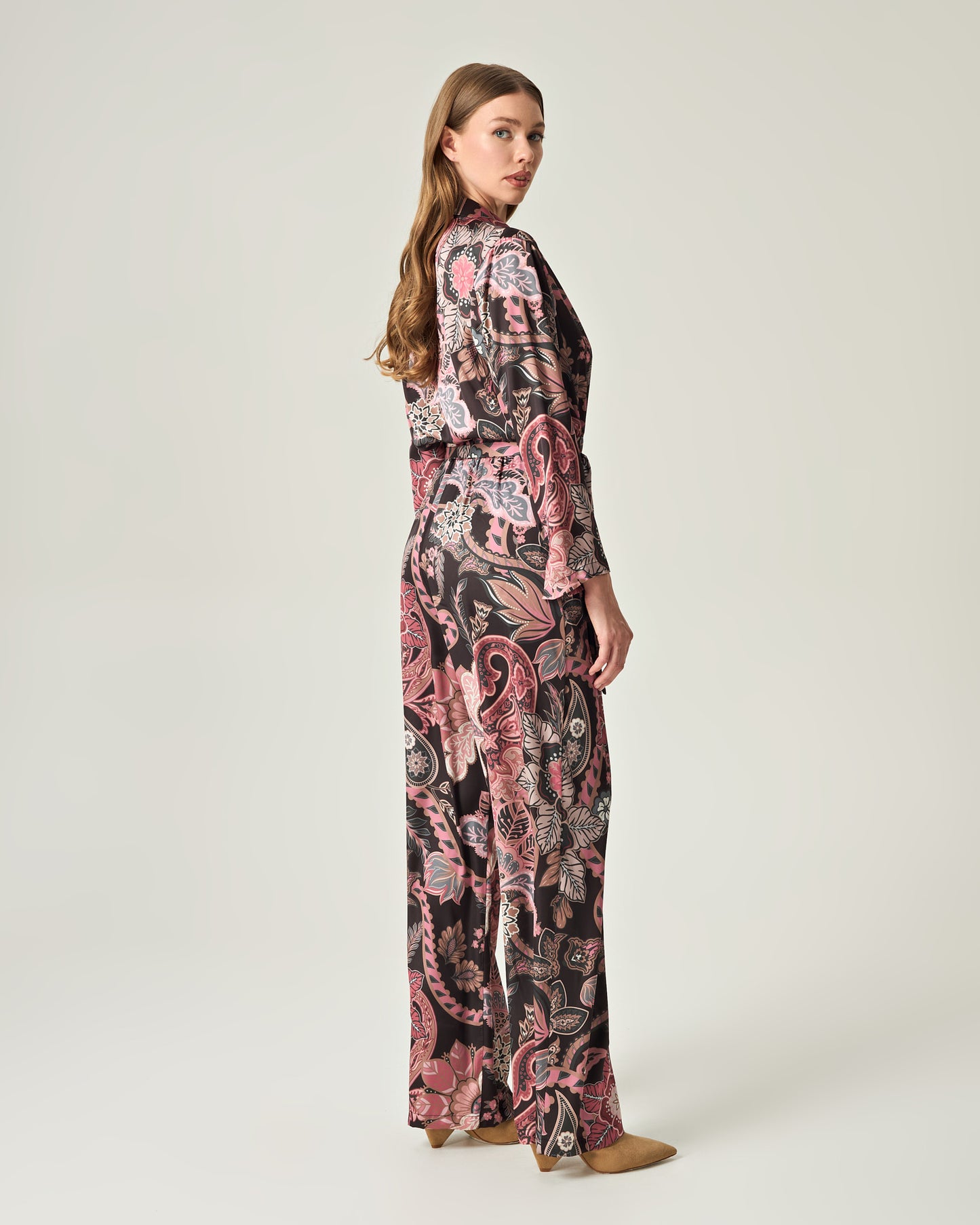 Wild romance satin jumpsuit