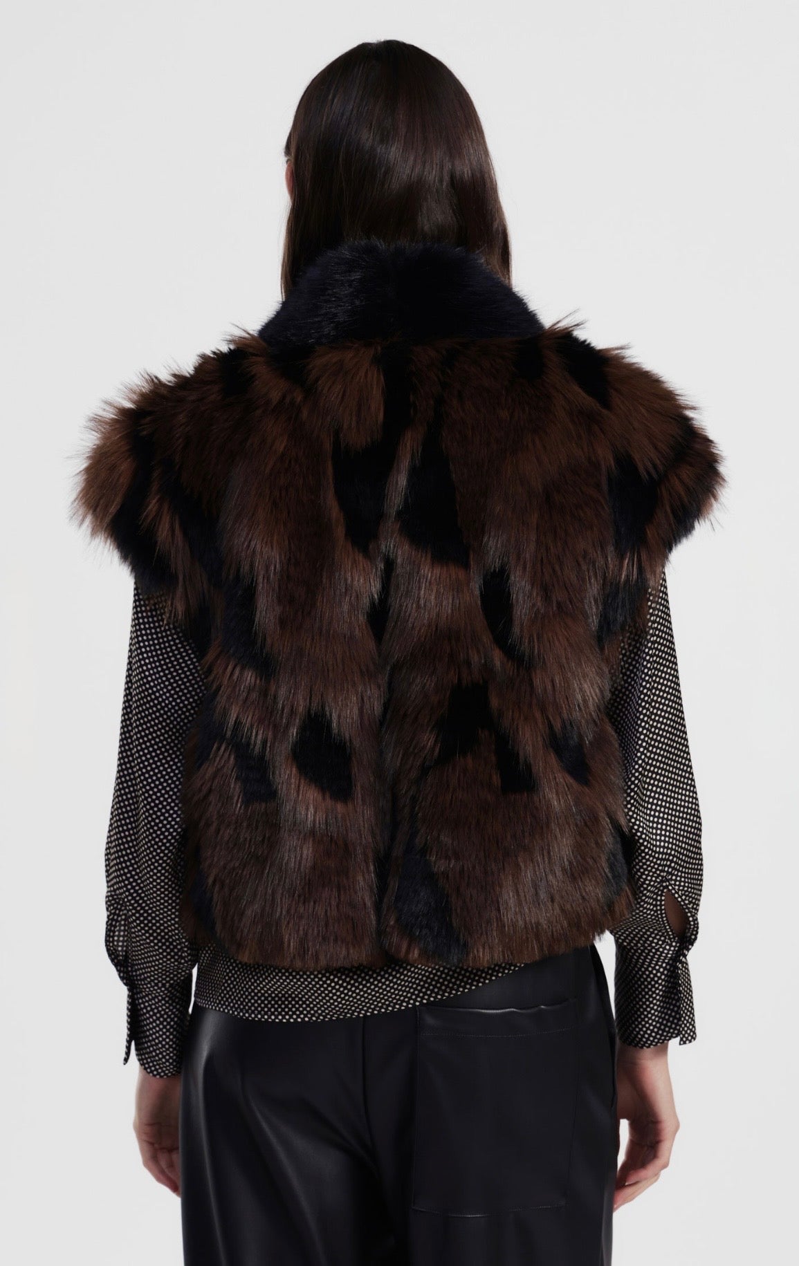Dixie faux fur vest