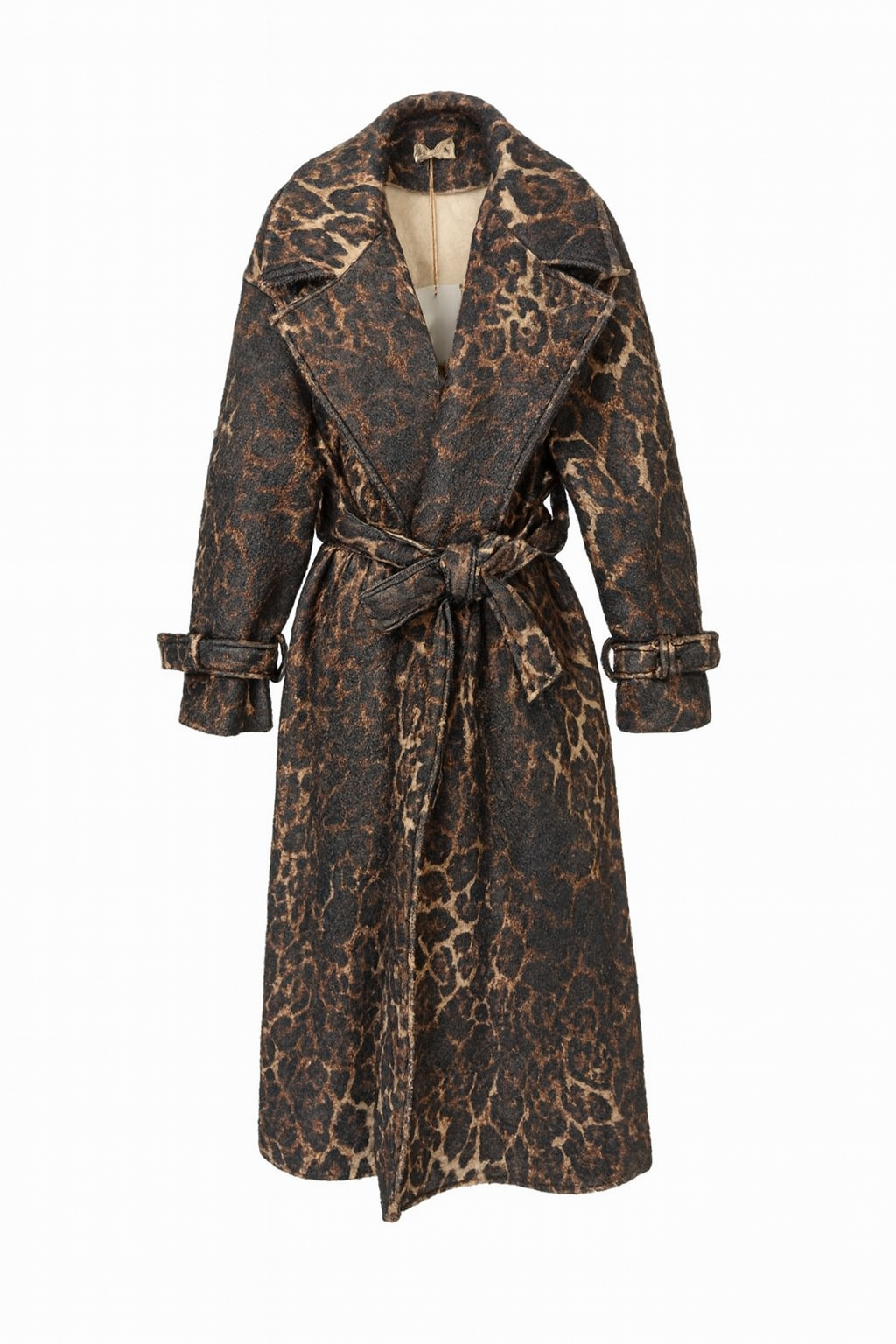 Leopard Coat with belt
