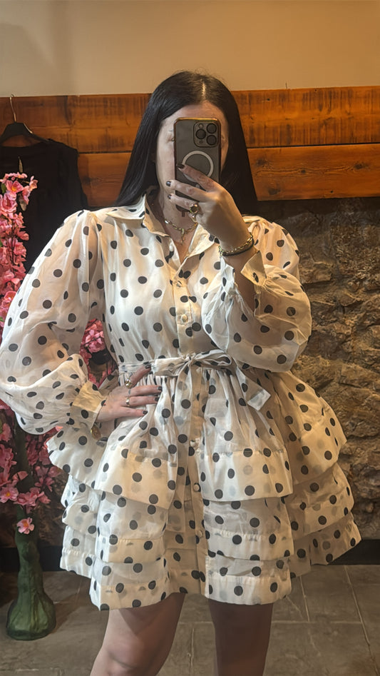 Dots Dress ecru