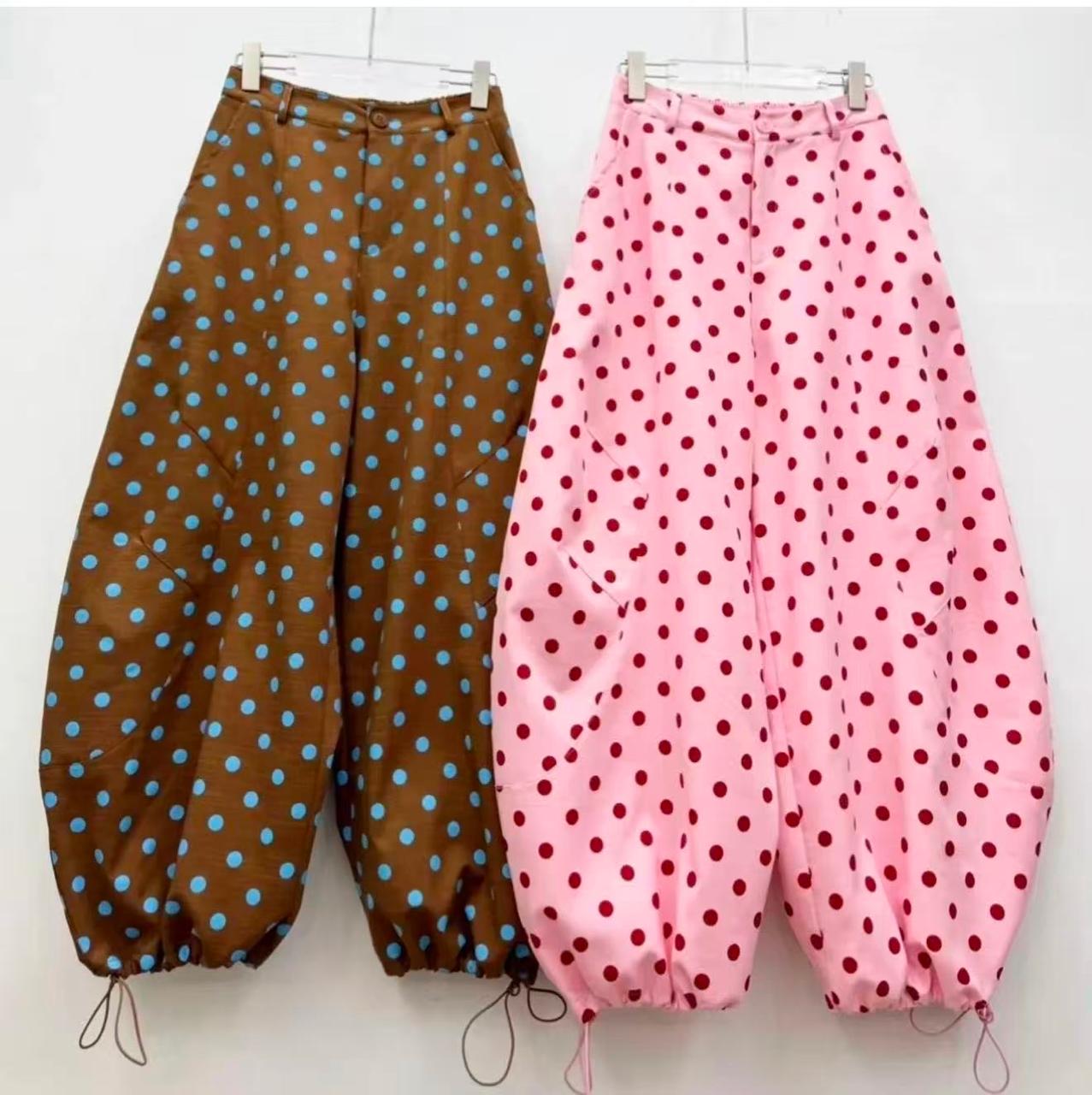 Polka dot trousers 3 colors