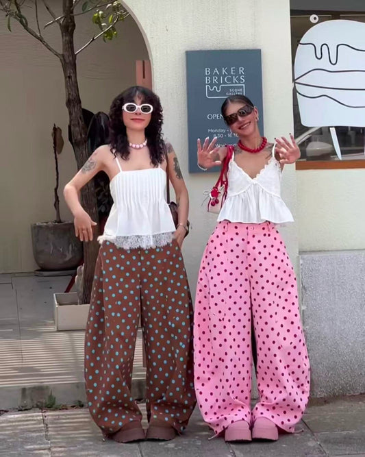 Polka dot trousers 3 colors