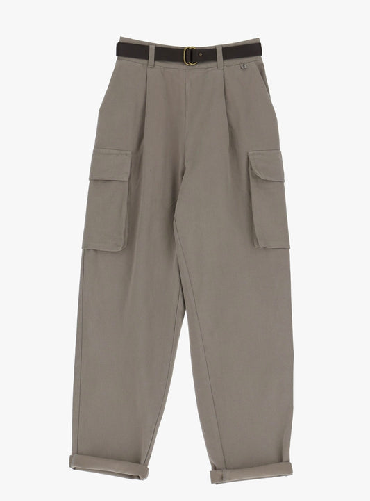 Cargo trousers with belt