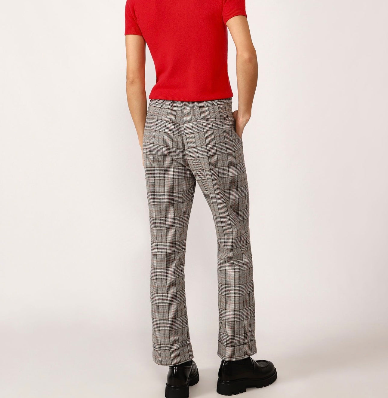 Checked trousers