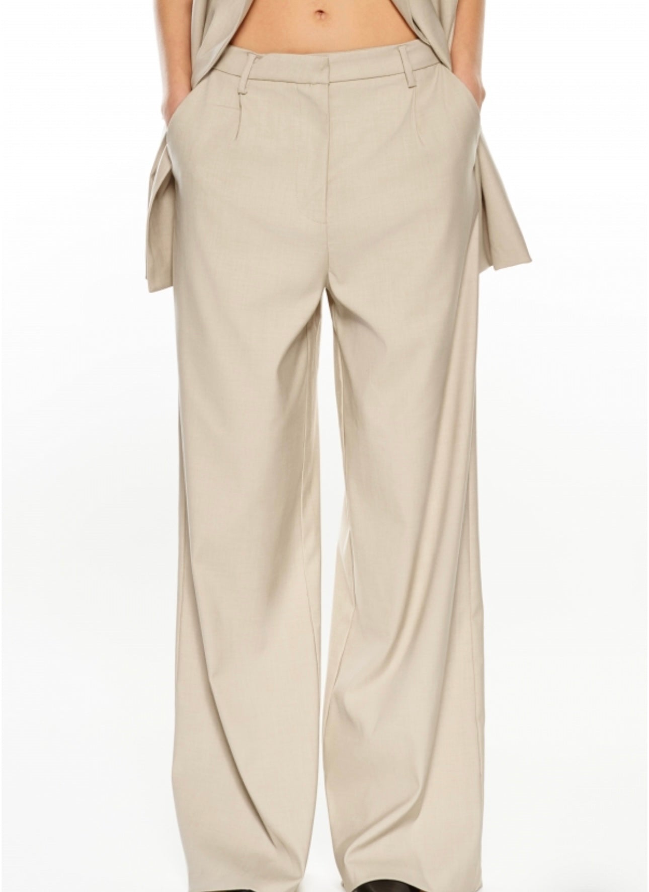 Suit blazer and pants (beige)