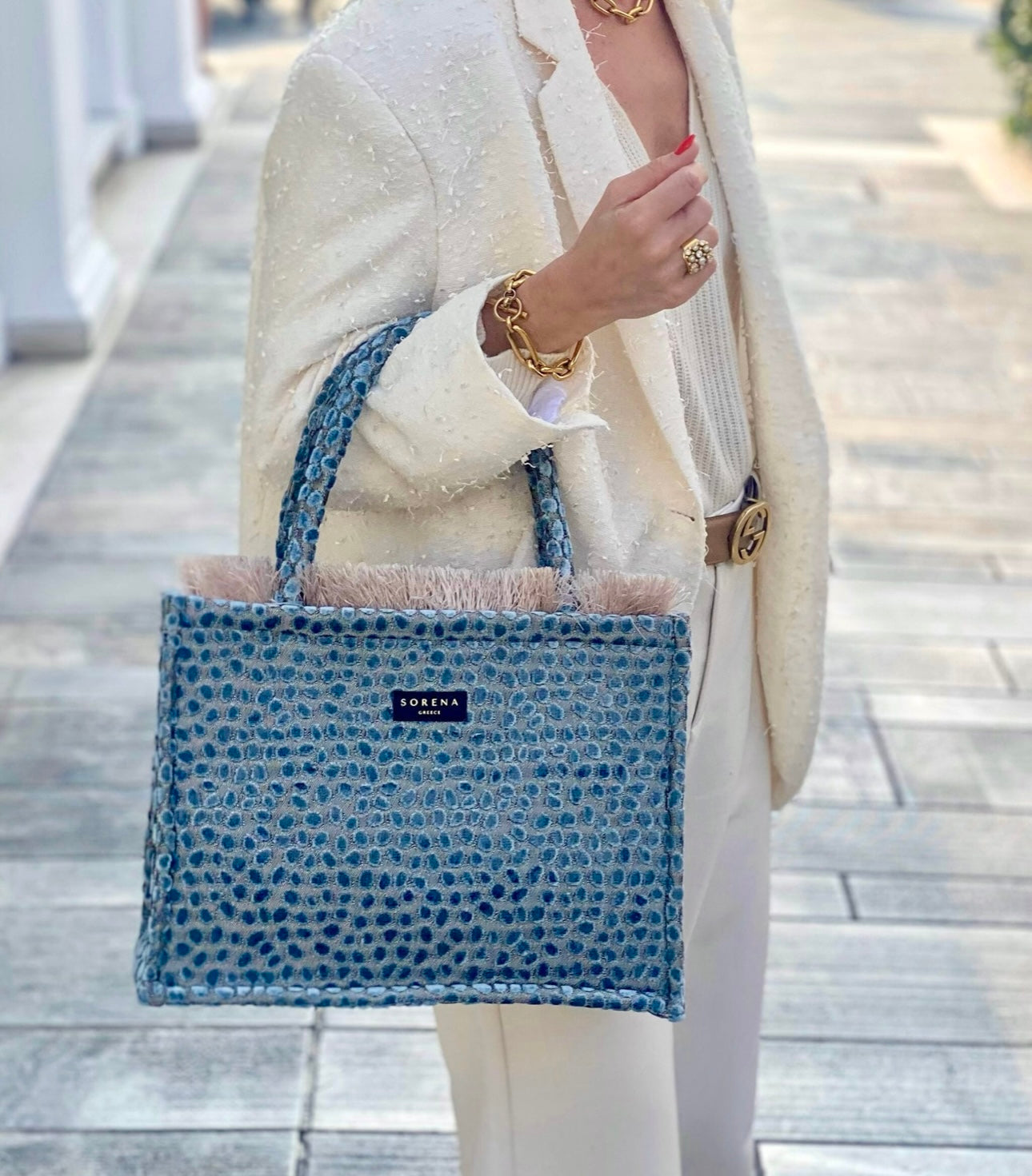 Cyclades medium tote bag